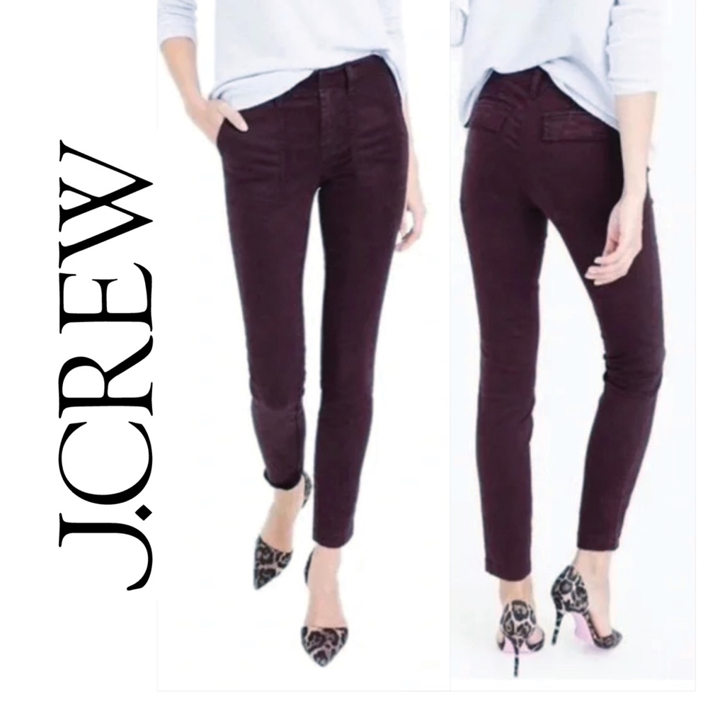 J.CREW Dark Purple Cargo/utility jeans | Size: 8